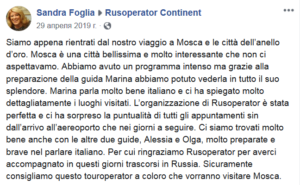 Recensione del Tour Mosca e l'anello d'oro by Sandra Fogli