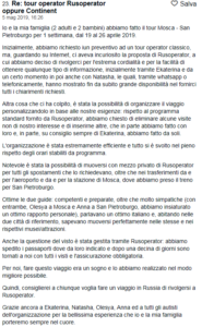Come è andato il viaggio a Mosca, San Pietroburgo